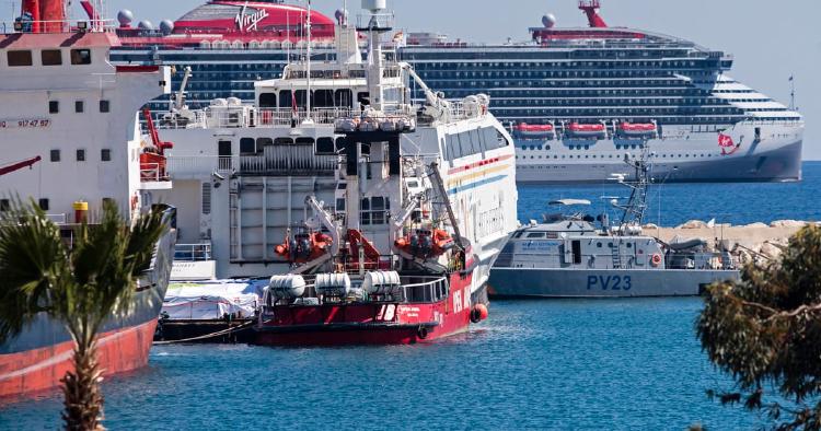 First Gaza aid ship unloads supplies at besieged enclave