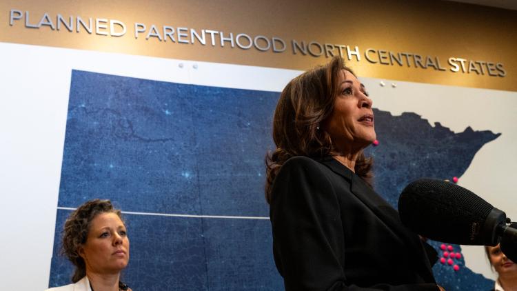 VP Kamala Harris broke politics at an abortion clinic visit. She even said the 'u' word