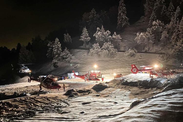Family of skiers found dead in Swiss Alps 'froze to death after trying to build cave'